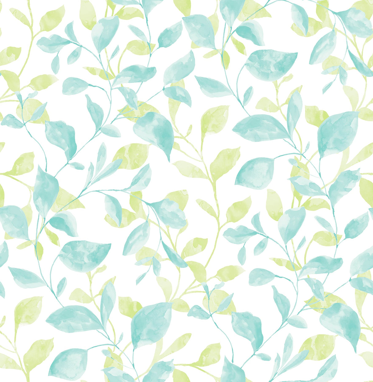 A-Street Prints 2656-004039 Catalina Trail Aqua Vine Wallpaper