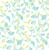 A-Street Prints 2656-004039 Catalina Trail Aqua Vine Wallpaper