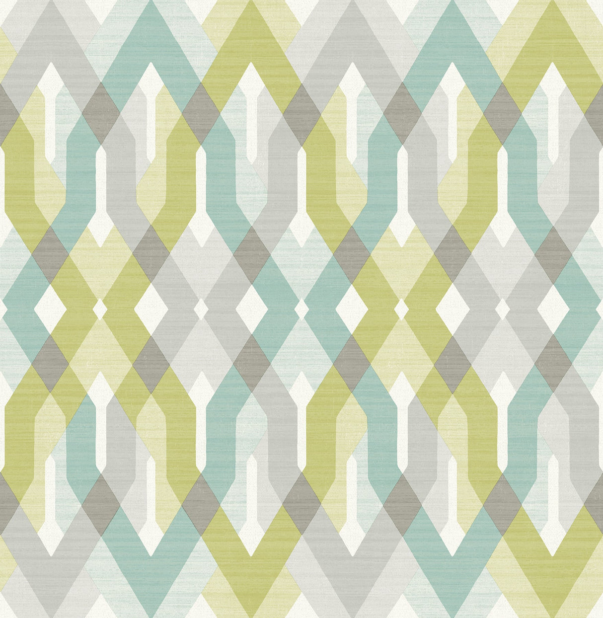 A-Street Prints 2656-004042 Harbour Green Lattice Wallpaper