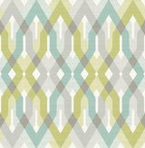 A-Street Prints 2656-004042 Harbour Green Lattice Wallpaper