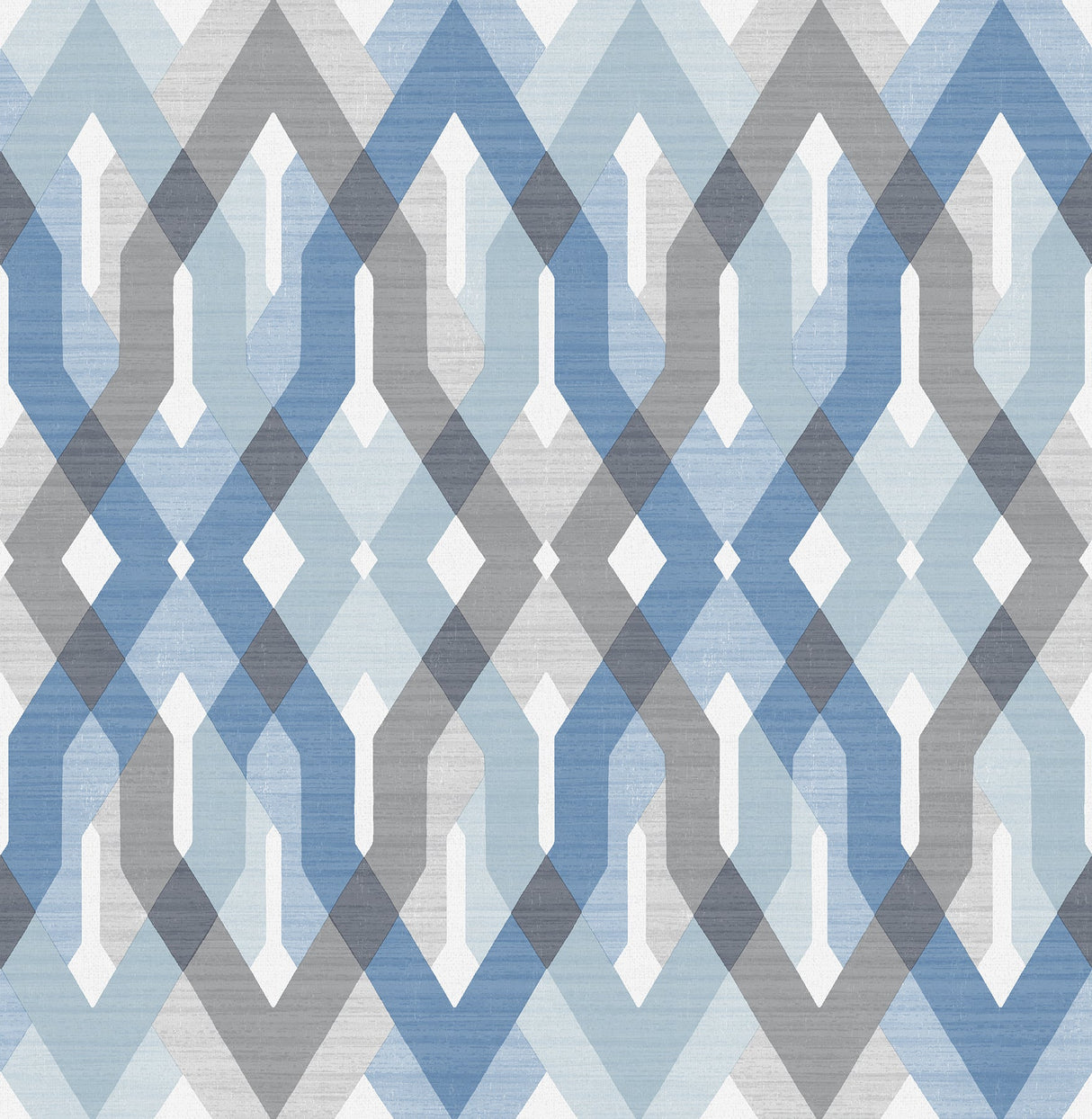 A-Street Prints 2656-004043 Harbour Blue Lattice Wallpaper