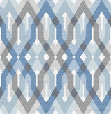 A-Street Prints 2656-004043 Harbour Blue Lattice Wallpaper