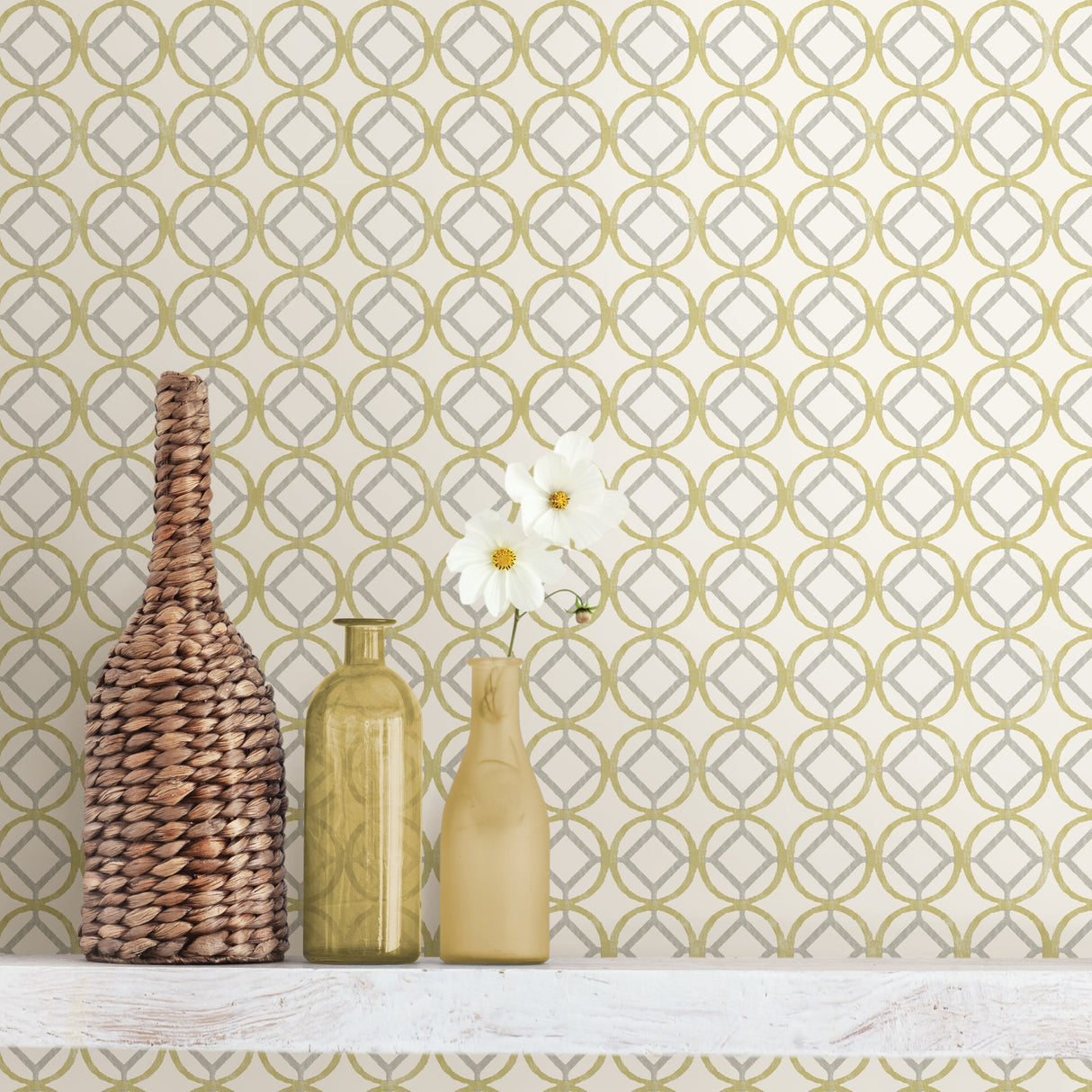 A-Street Prints 2656-004051 Star Bay Gold Geometric Wallpaper