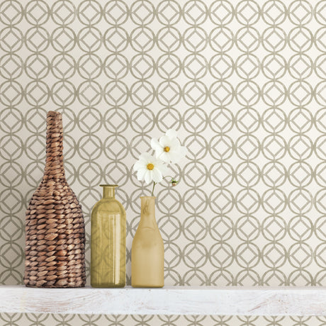 A-Street Prints 2656-004053 Star Bay Grey Geometric Wallpaper