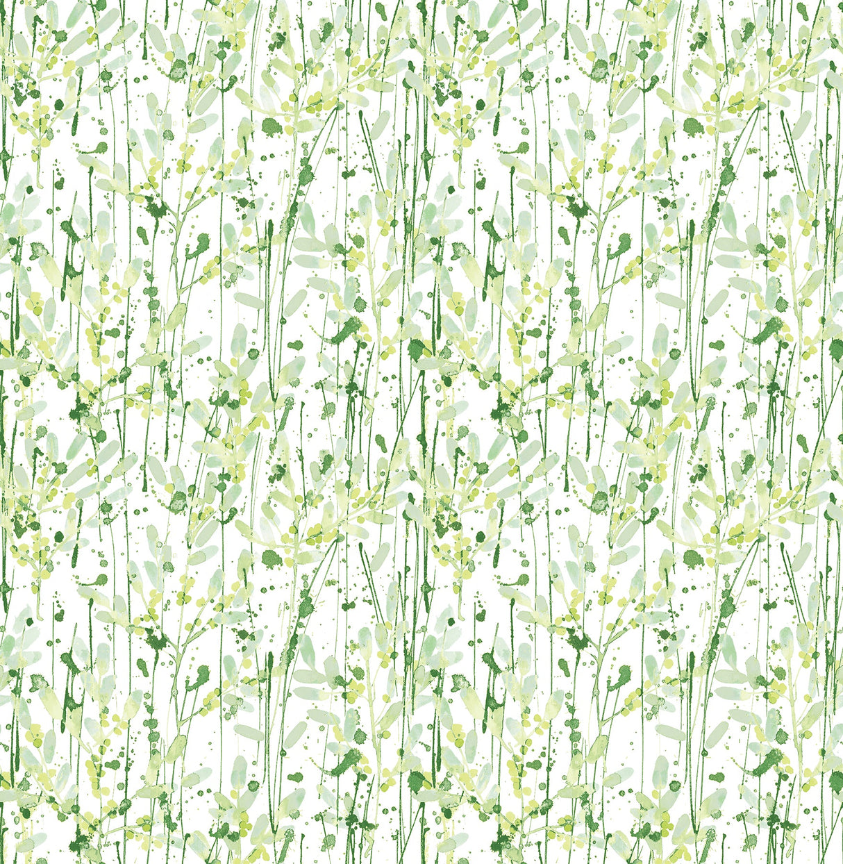 A-Street Prints 2656-004056 Willow Green Leaves Wallpaper