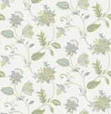 A-Street Prints 2657-22206 Georgette Turquoise Jacobean Wallpaper