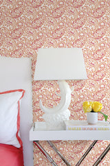 A-Street Prints 2657-22212 Adrian Pink Paisley Wallpaper