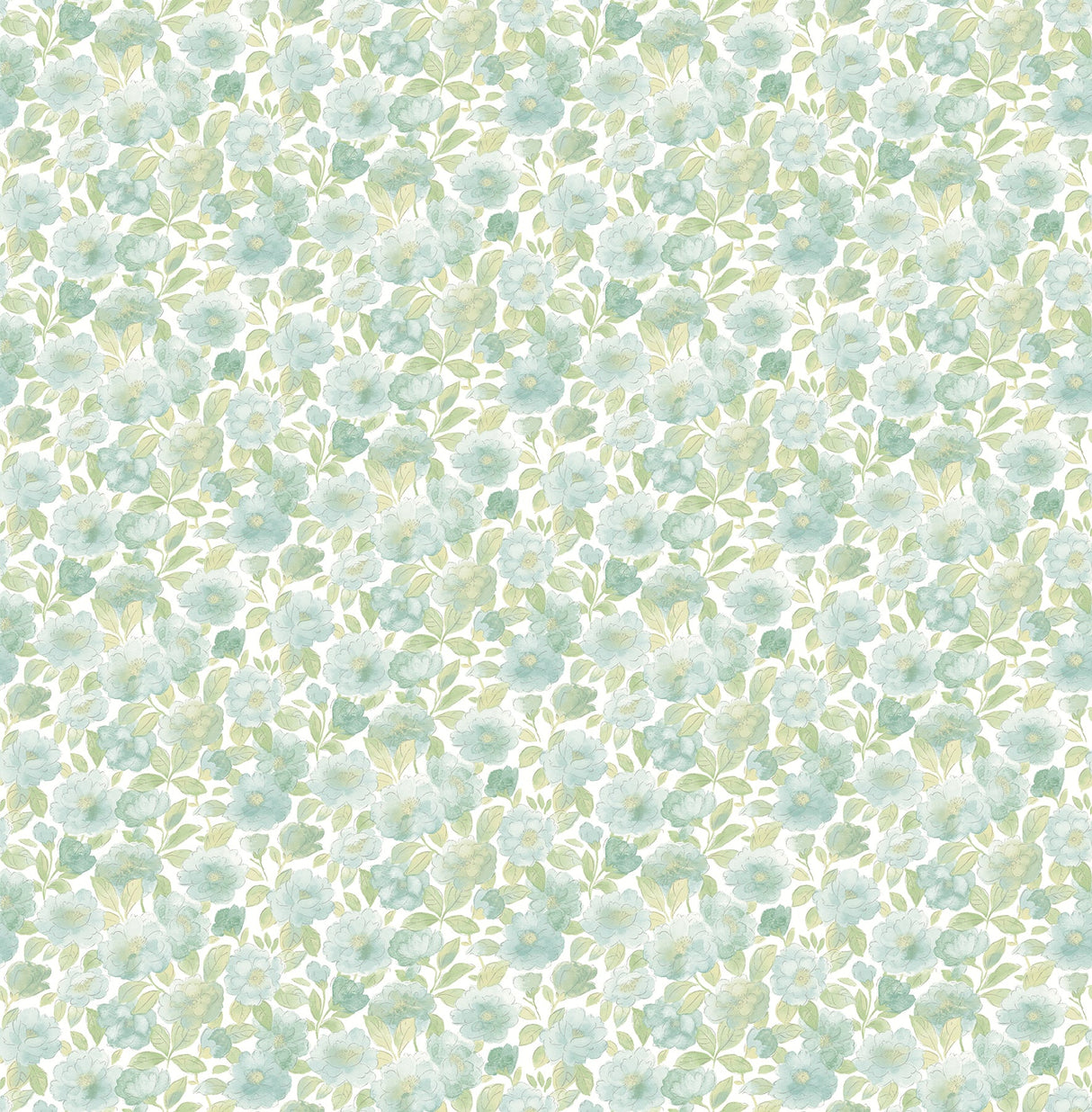 A-Street Prints 2657-22216 Elsie Teal Floral Wallpaper