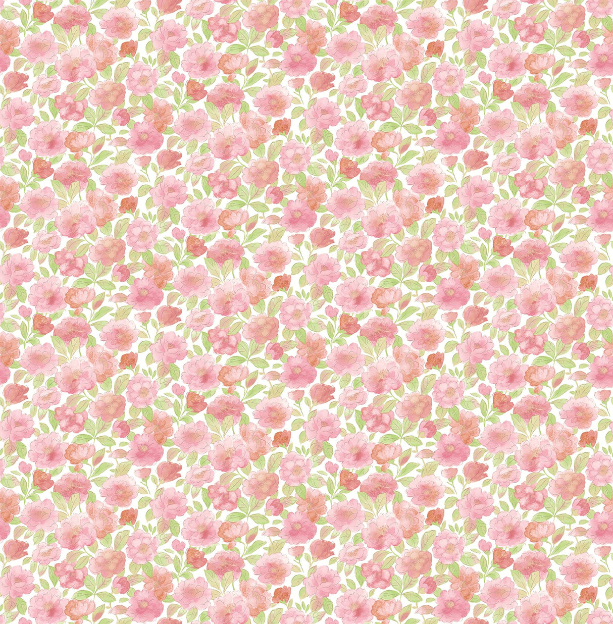 A-Street Prints 2657-22217 Elsie Pink Floral Wallpaper