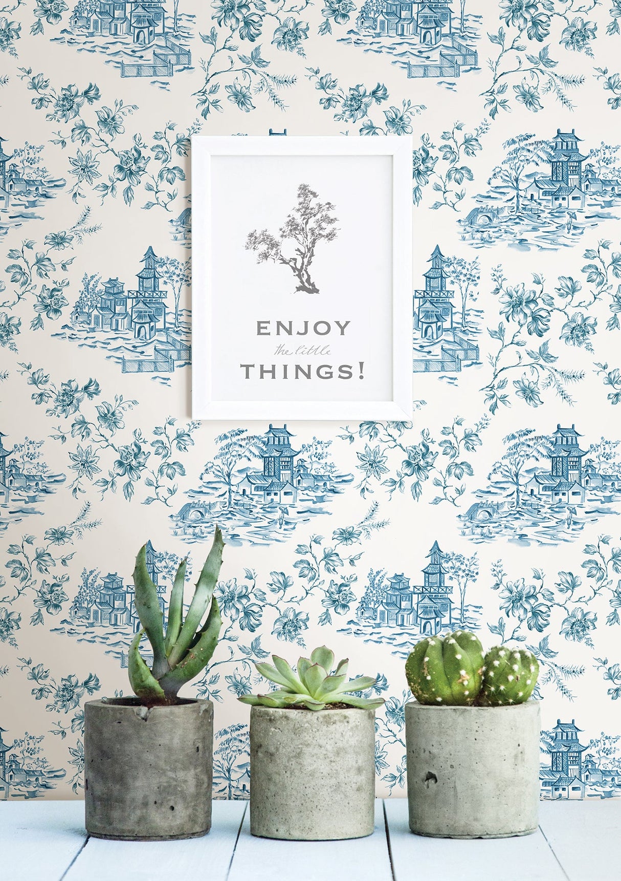 A-Street Prints 2657-22219 Laure Blueberry Toile Wallpaper