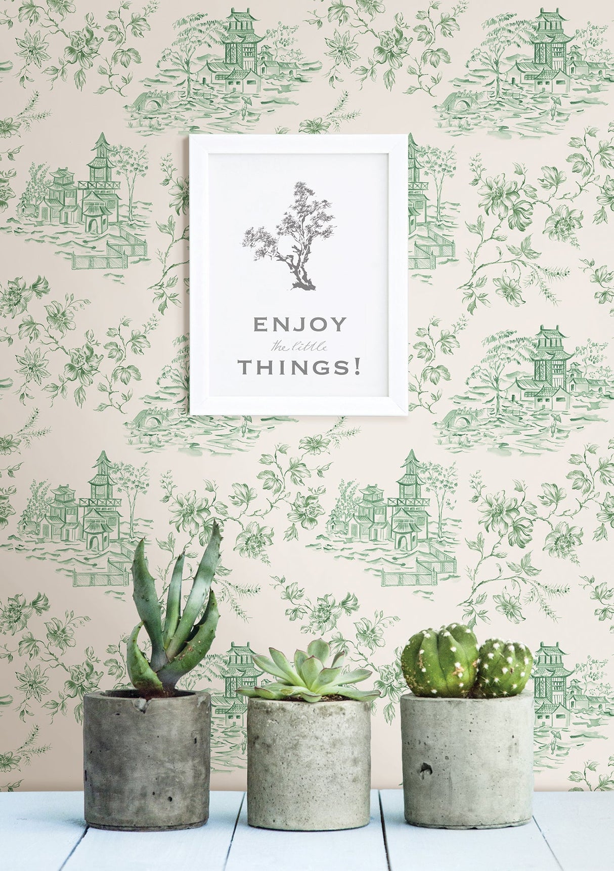 A-Street Prints 2657-22220 Laure Green Toile Wallpaper