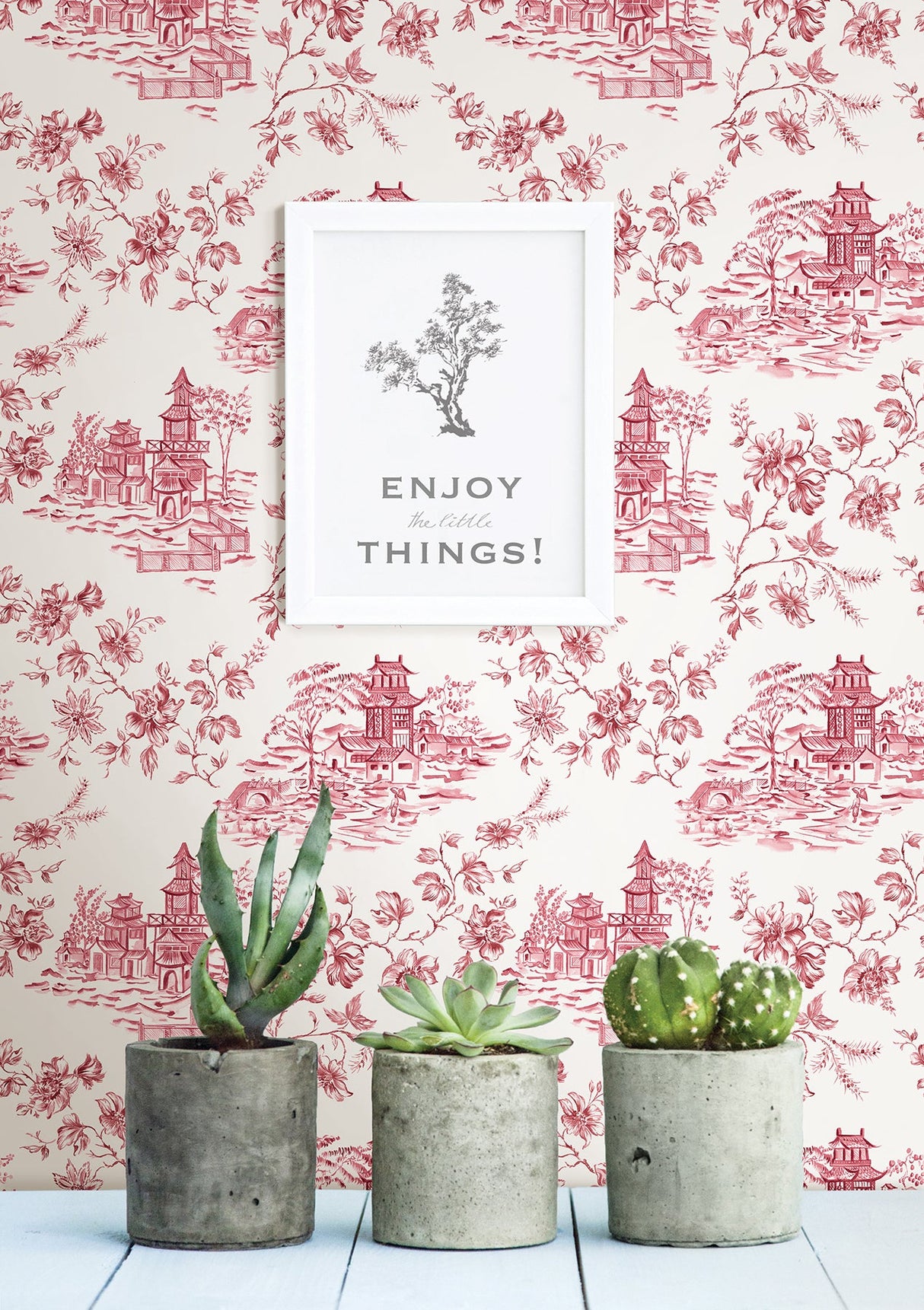 A-Street Prints 2657-22221 Laure Merlot Toile Wallpaper