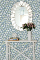 A-Street Prints 2657-22224 Allison Blue Floral Wallpaper