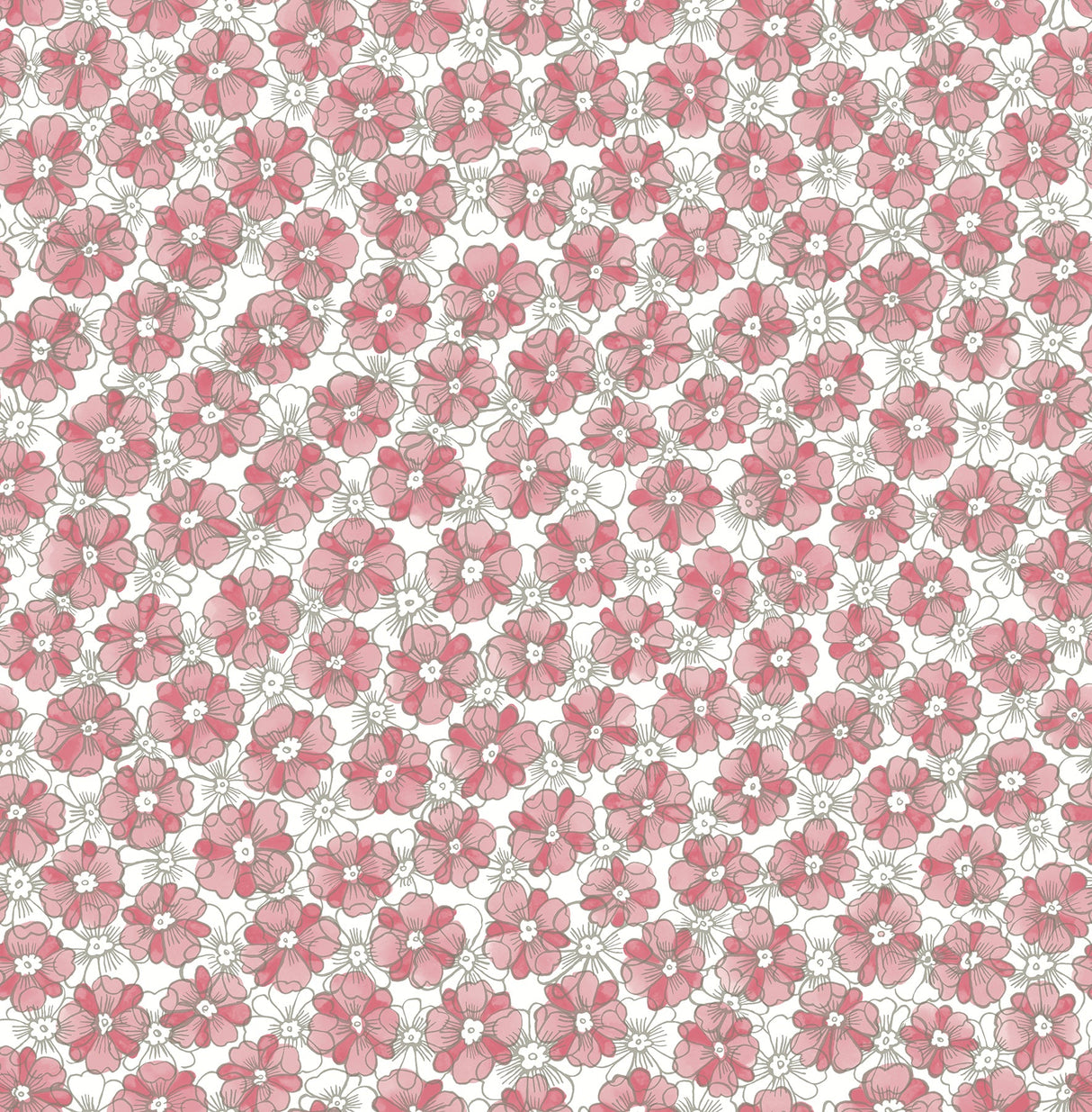 A-Street Prints 2657-22225 Allison Pink Floral Wallpaper