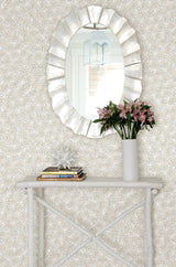 A-Street Prints 2657-22227 Allison Taupe Floral Wallpaper