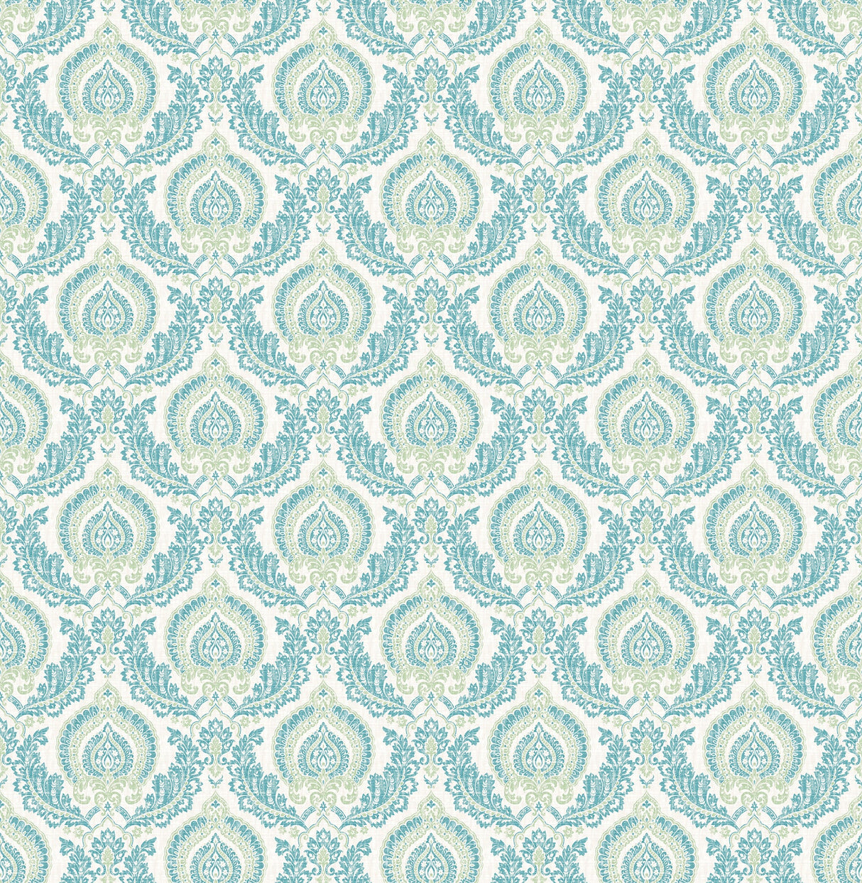 A-Street Prints 2657-22228 Lulu Green Damask Wallpaper