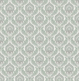 A-Street Prints 2657-22229 Lulu Dark Green Damask Wallpaper