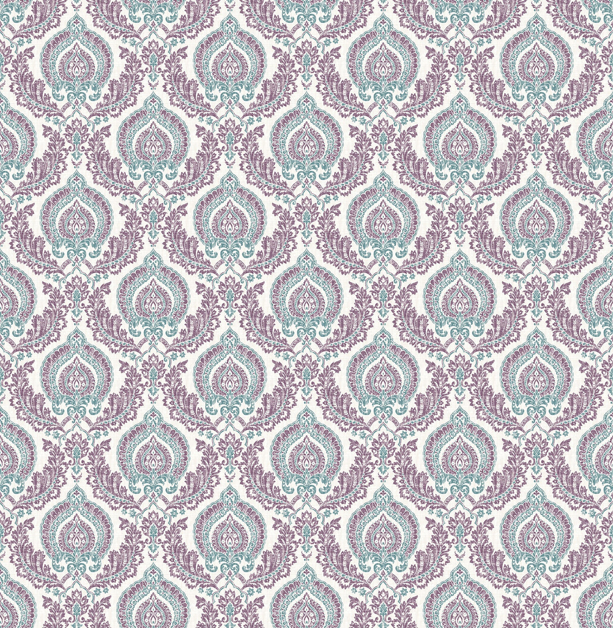 A-Street Prints 2657-22231 Lulu Plum Damask Wallpaper