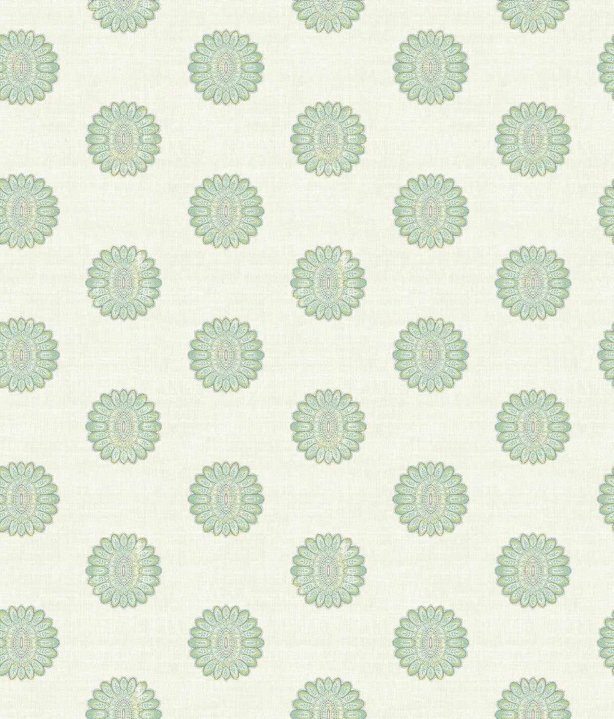 A-Street Prints 2657-22234 Lise Turquoise Medallion Wallpaper