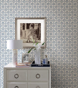 A-Street Prints 2657-22238 Gigi Navy Geometric Wallpaper