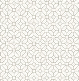 A-Street Prints 2657-22239 Gigi Light Grey Geometric Wallpaper