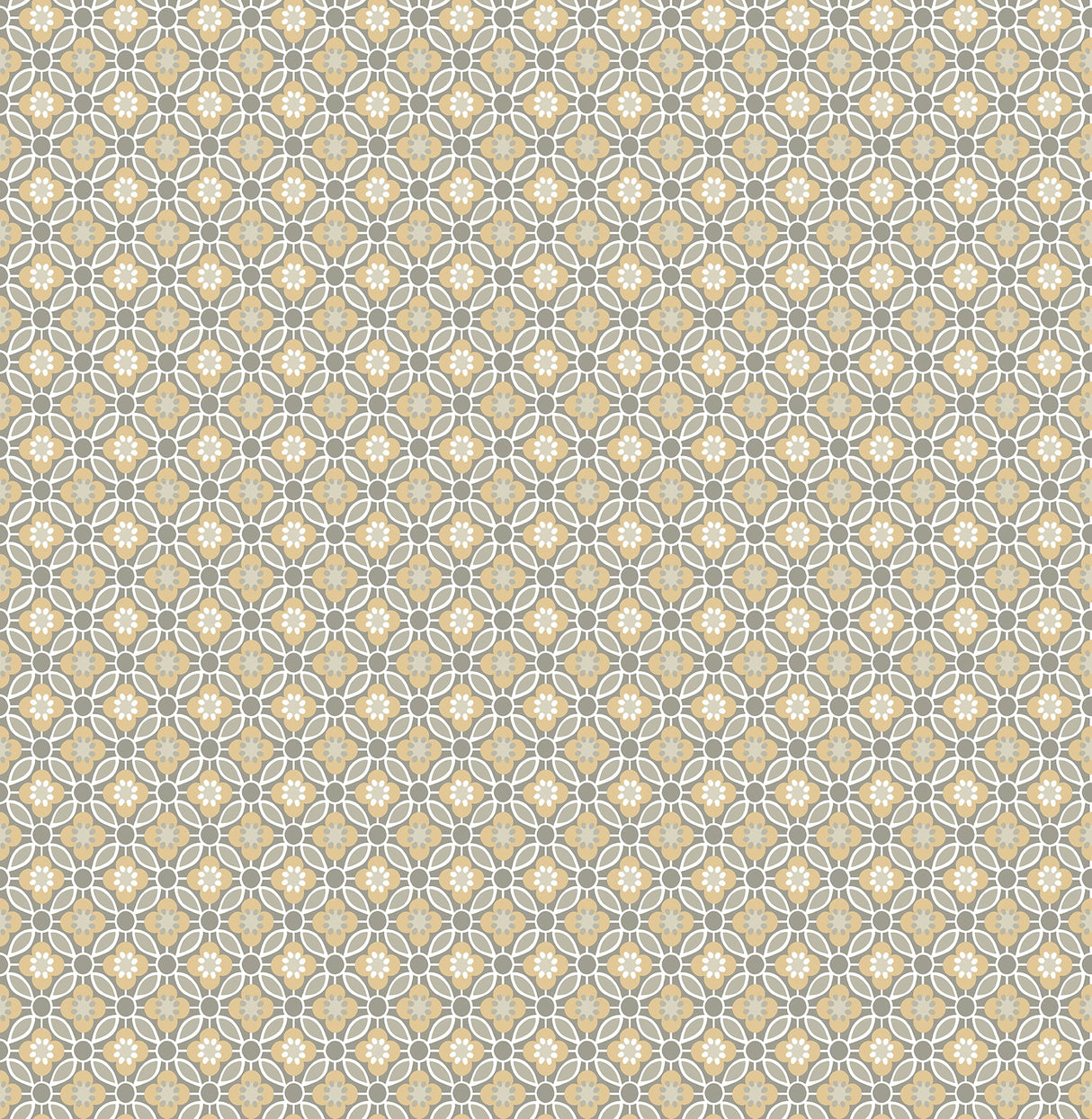 A-Street Prints 2657-22247 Audra Mustard Floral Wallpaper