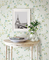 A-Street Prints 2657-22248 Delphine Light Blue Floral Wallpaper