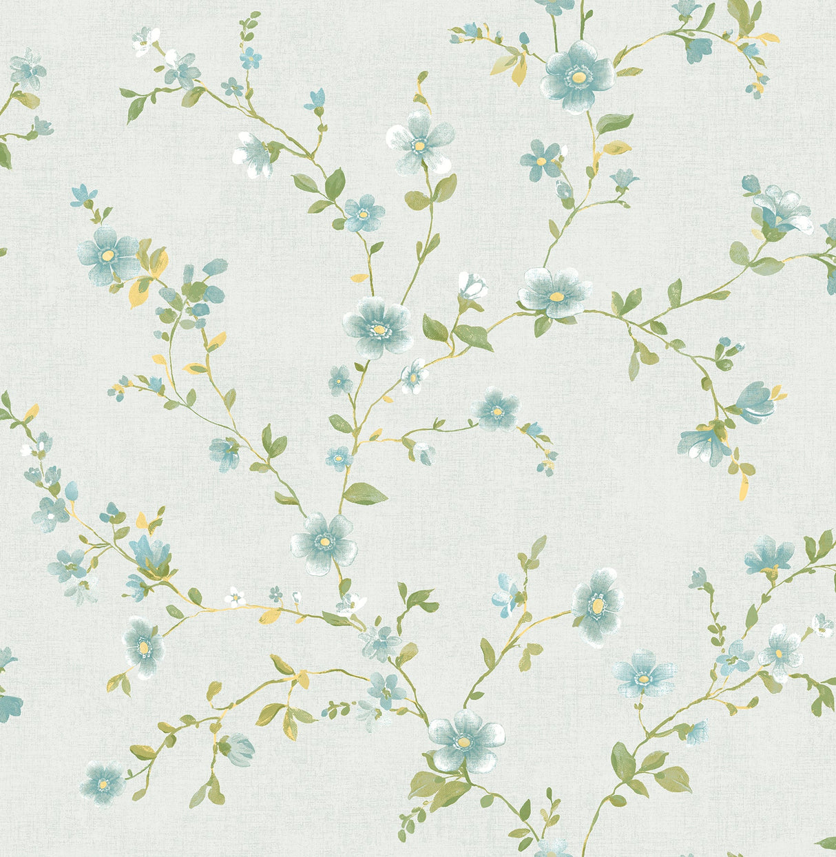 A-Street Prints 2657-22248 Delphine Light Blue Floral Wallpaper