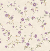 A-Street Prints 2657-22250 Delphine Plum Floral Trail Wallpaper