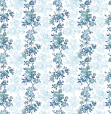 A-Street Prints 2657-22252 Charlise Blue Floral Stripe Wallpaper