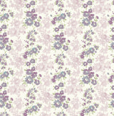 A-Street Prints 2657-22255 Charlise Plum Floral Stripe Wallpaper