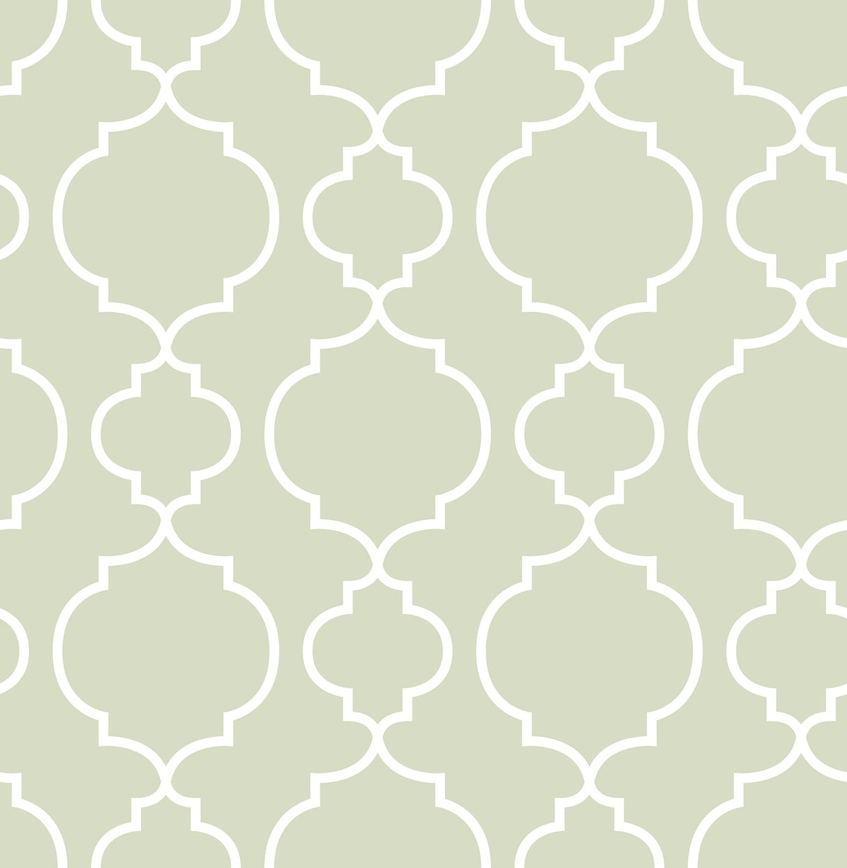 A-Street Prints 2657-22258 Desiree Sage Quatrefoil Wallpaper