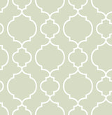 A-Street Prints 2657-22258 Desiree Sage Quatrefoil Wallpaper