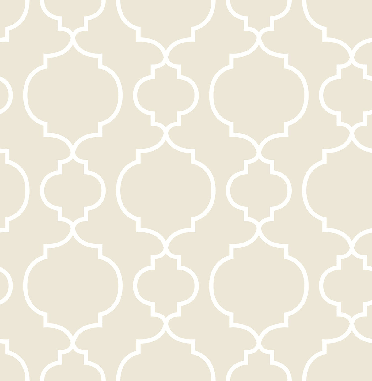 A-Street Prints 2657-22260 Desiree Taupe Quatrefoil Wallpaper