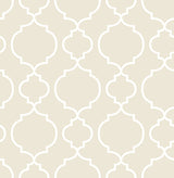 A-Street Prints 2657-22260 Desiree Taupe Quatrefoil Wallpaper