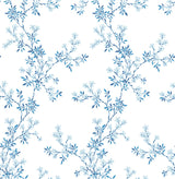 A-Street Prints 2657-22261 Claire Blue Floral Trail Wallpaper