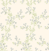 A-Street Prints 2657-22262 Claire Silver Floral Trail Wallpaper