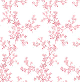 A-Street Prints 2657-22263 Claire Pink Floral Trail  Wallpaper