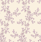 A-Street Prints 2657-22264 Claire Purple Floral Trail Wallpaper