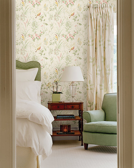 Beacon House 2669-21700 Imperial Cream Garden Chinoiserie Wallpaper