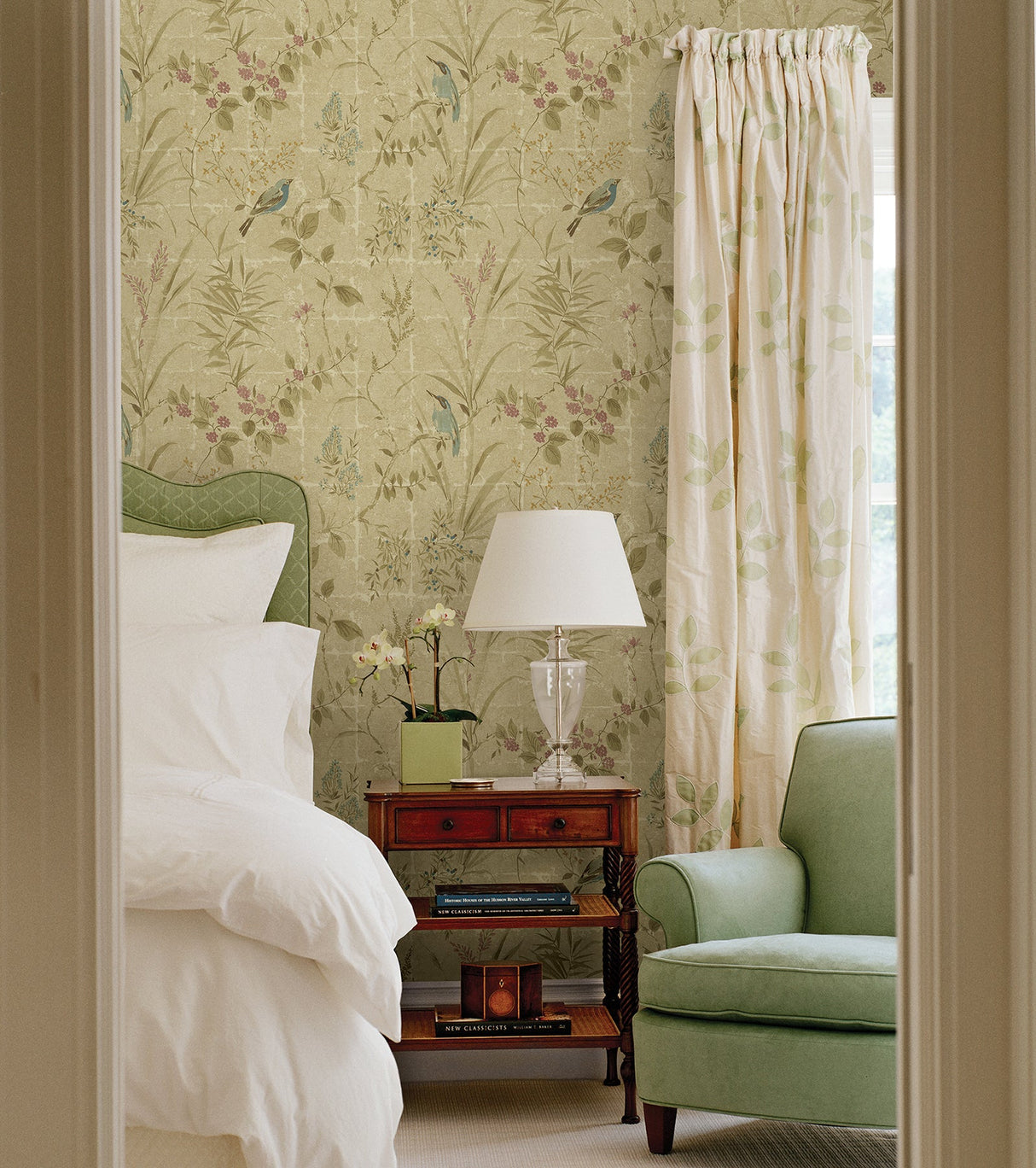 Beacon House 2669-21702 Imperial Neutral Garden Chinoiserie Wallpaper