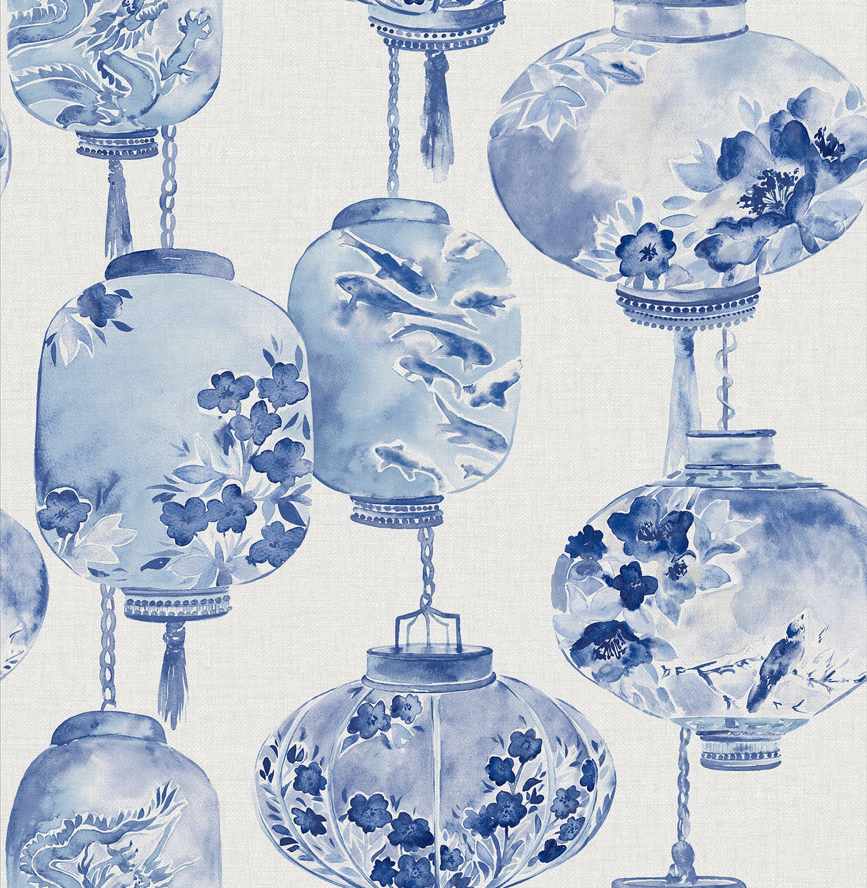 Beacon House 2669-21713 Kana Sapphire Lantern Festival Wallpaper