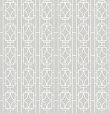 Beacon House 2669-21744 Empire Silver Lattice Wallpaper