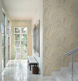 Kenneth James 2671-22403 Agate Beige Stone Wallpaper