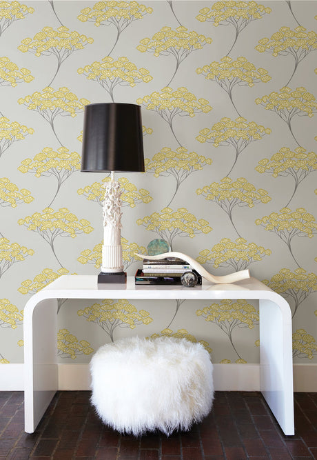 Kenneth James 2671-22412 Banyan Grey Tree Wallpaper
