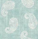 Kenneth James 2671-22415 Kashmir Teal Paisley Wallpaper