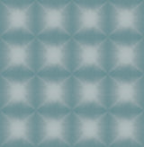 Kenneth James 2671-22435 Echo Teal Geometric Wallpaper