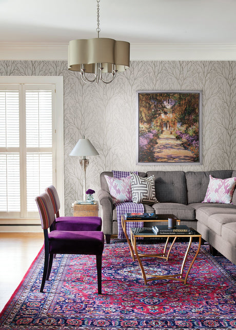 Kenneth James 2671-22441 Autumn Silver Tree Wallpaper