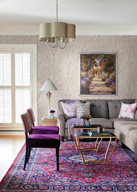 Kenneth James 2671-22443 Autumn Copper Tree Wallpaper