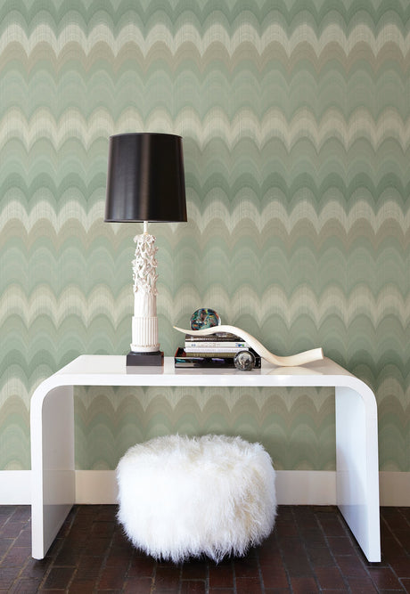 Kenneth James 2671-22445 August Sage Wave Wallpaper